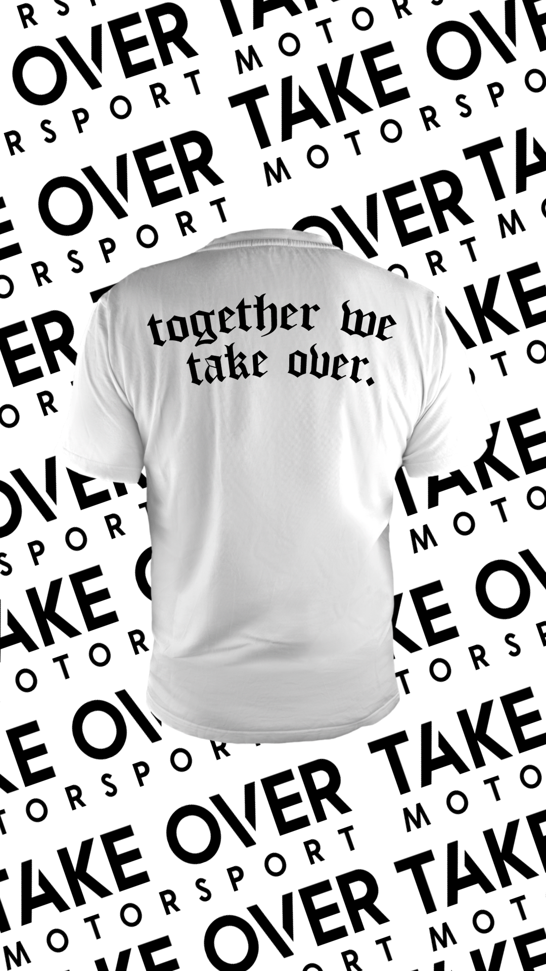 T-Shirt - TAKE OVER WHITE "Old School"