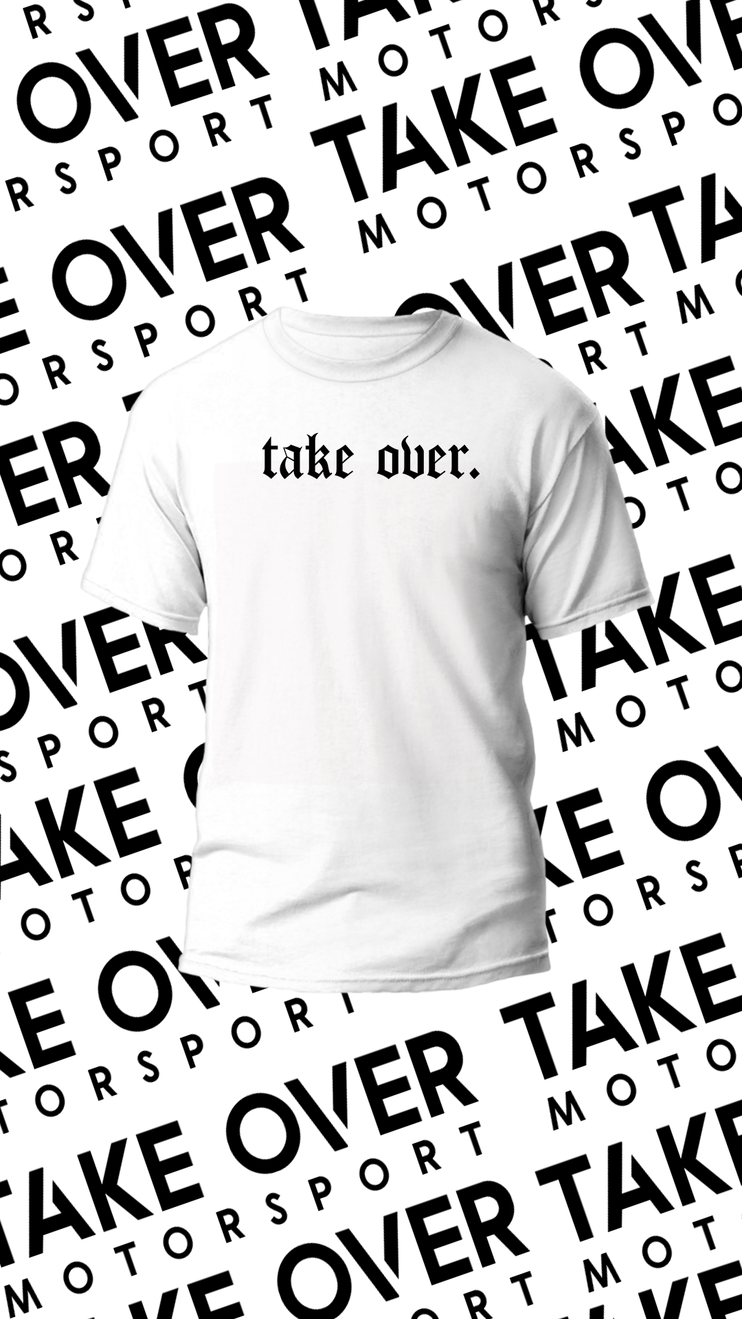 T-Shirt - TAKE OVER WHITE "Old School"