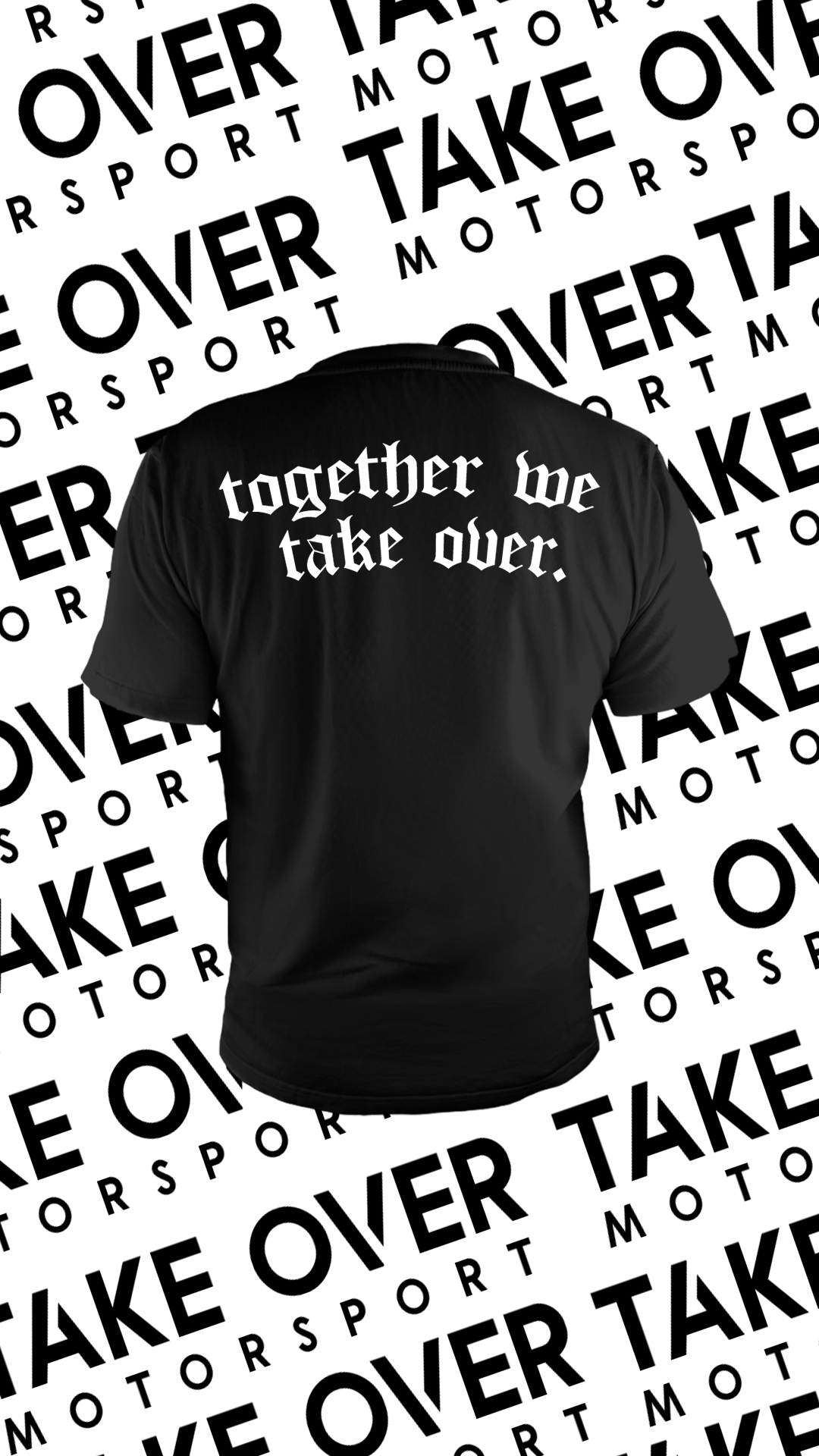 T-Shirt - TAKE OVER BLACK "Old School"